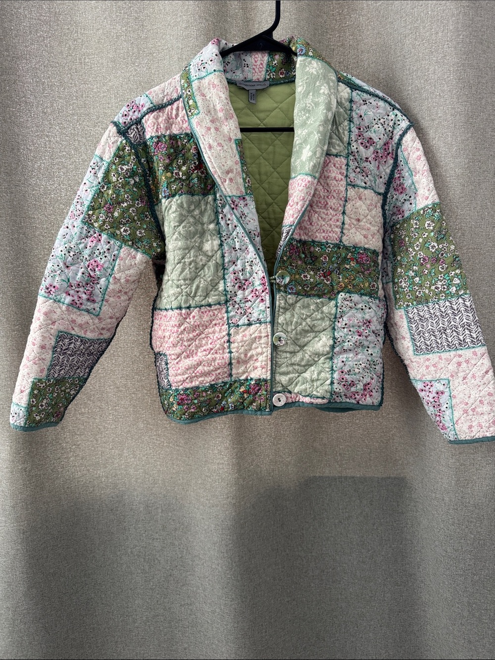 Anthropologie - XSmall Petite- Patchwork Button-Front Jacket